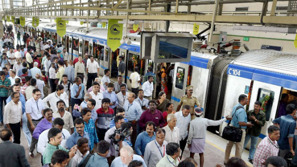 Echoes of Chennai water famine .. Fan in response to AC at Metro train stations Echoes of Chennai water famine .. Fan in response to AC at Metro train stations