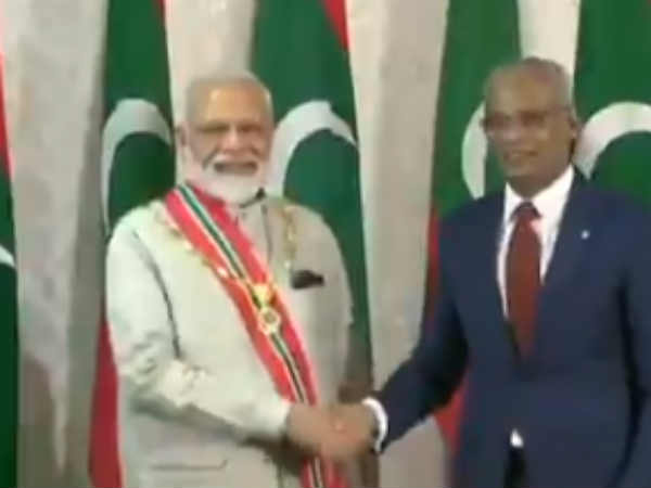 Maldives Government to confer countrys highest honour on PM Modi Maldives Government to confer countrys highest honour on PM Modi