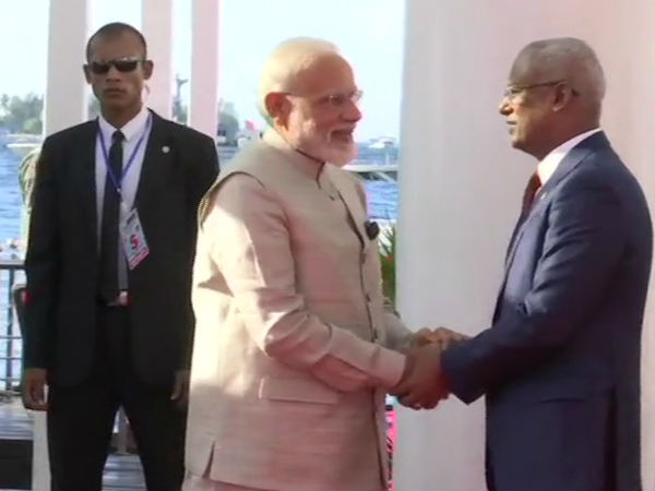 Maldives: Prime Minister Narendra Modi & President of Maldives Ibrahim Mohamed Solih hold a meeting in Male Maldives: Prime Minister Narendra Modi & President of Maldives Ibrahim Mohamed Solih hold a meeting in Male