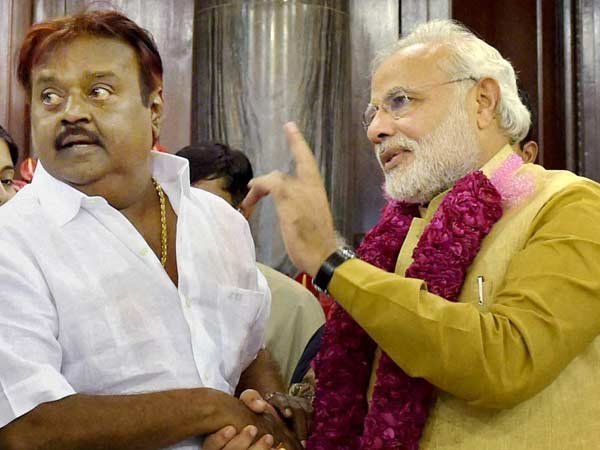 DMDK President Vijayakanth Wishes PM Modi DMDK President Vijayakanth Wishes PM Modi