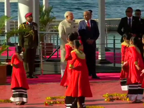 Maldives: Prime Minister Narendra Modi & President of Maldives Ibrahim Mohamed Solih hold a meeting in Male Maldives: Prime Minister Narendra Modi & President of Maldives Ibrahim Mohamed Solih hold a meeting in Male