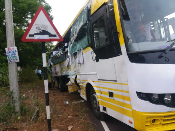 Lorry bus accident and 2 died near Dharmapuri Lorry bus accident and 2 died near Dharmapuri