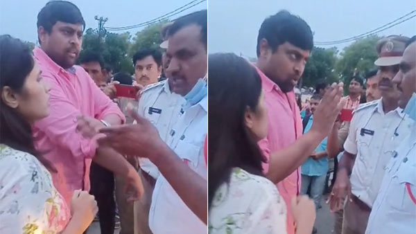Andhra Pradesh MLA Son arrested to break the traffic rules Andhra Pradesh MLA Son arrested to break the traffic rules