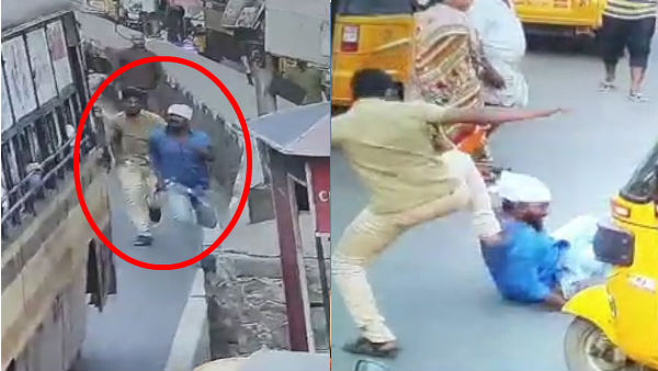 CCTV Footage about two men have attacked a man in Chennai CCTV Footage about two men have attacked a man in Chennai