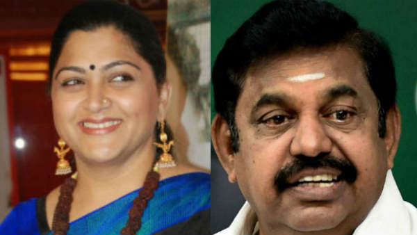 Kushboo tweet about CM Edapadi Palanisamy Kushboo tweet about CM Edapadi Palanisamy