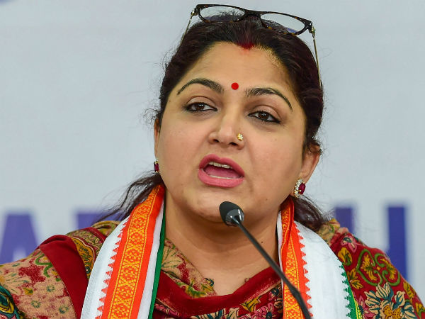 குஷ்புவுக்கு கடும் எதிர்ப்பு