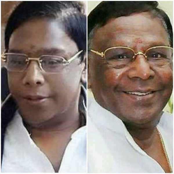 puducherry cm Narayanasamys face app photo goes voral puducherry cm Narayanasamys face app photo goes voral