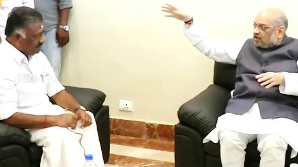 O Panneerselvam meets Amit shah O Panneerselvam meets Amit shah