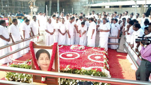 OPS and EPS Tribute to MGR and Jayalalitha Memorials.. OPS and EPS Tribute to MGR and Jayalalitha Memorials..