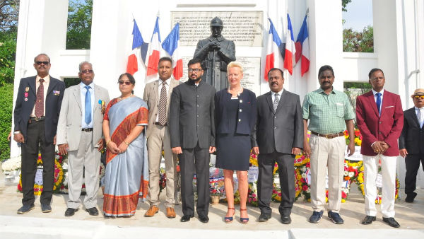 Frances national day celebrated in Puducherry Frances national day celebrated in Puducherry