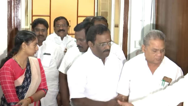 AIAMDK MLAs stage walkout in Puducherry AIAMDK MLAs stage walkout in Puducherry