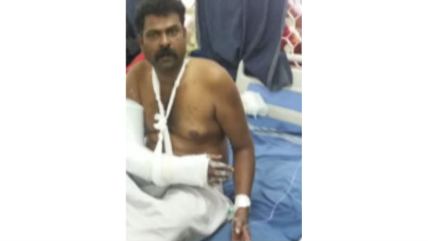 வழுக்கி விழுந்தார்