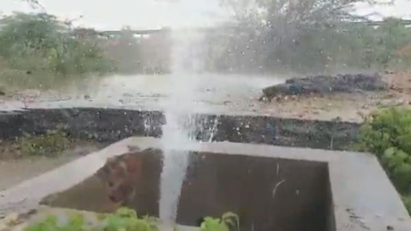 Pipe damage casues water loss near Madurai Pipe damage casues water loss near Madurai