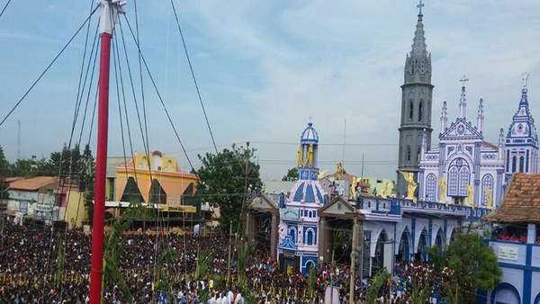 Panimaya matha church Chapparam festival in Thoothukudi Panimaya matha church Chapparam festival in Thoothukudi