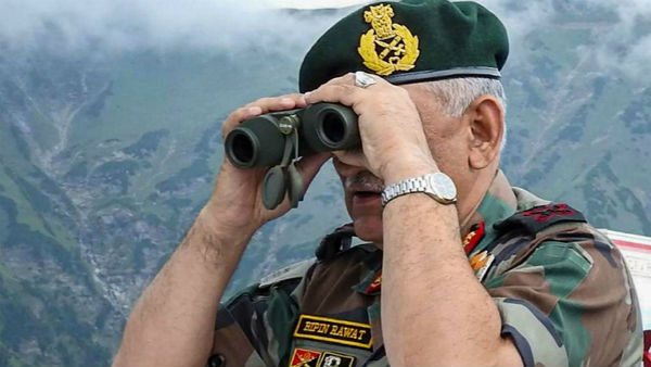 Army chief Bipin Rawat reviews security situation along LoC in Jammu Kashmir Army chief Bipin Rawat reviews security situation along LoC in Jammu Kashmir