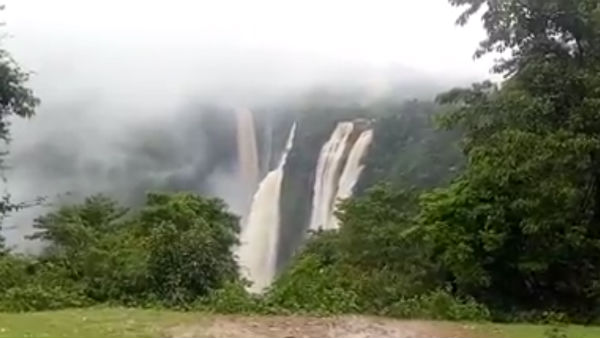 Jog Falls at it’s best during monsoon- video Jog Falls at it’s best during monsoon- video