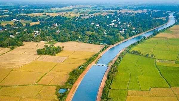 minister sp velumani post kallanai Canal photo on twitter page minister sp velumani post kallanai Canal photo on twitter page
