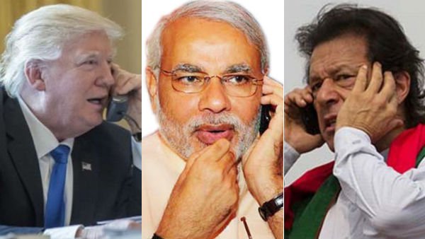 Trump calls up Modi, Imran on Jammu Kashmir issue Trump calls up Modi, Imran on Jammu Kashmir issue