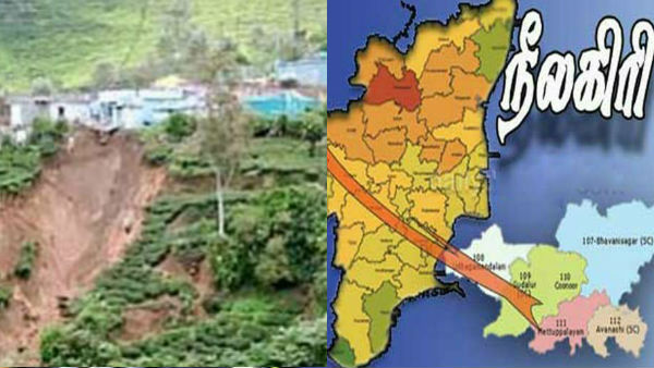 Homes hanging due to soil deterioration in Nilgiri District Homes hanging due to soil deterioration in Nilgiri District