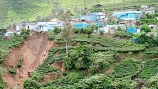 Homes hanging due to soil deterioration in Nilgiri District Homes hanging due to soil deterioration in Nilgiri District