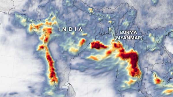 Nasa released animation pics for Heavy Monsoon Rains Flood South Asia Nasa released animation pics for Heavy Monsoon Rains Flood South Asia