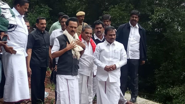 M K Stalin met affected people in Neelagiri due to heavy rain M K Stalin met affected people in Neelagiri due to heavy rain