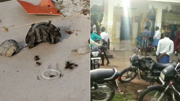 2 people dies after a mysterious explosion at Thiruporur temple 2 people dies after a mysterious explosion at Thiruporur temple
