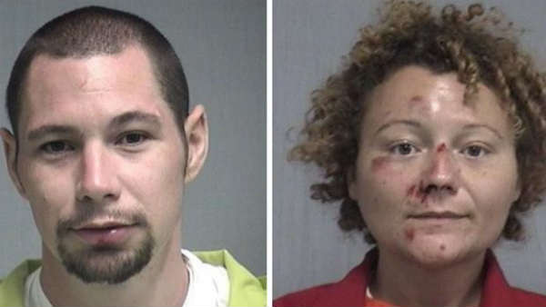 Couples Illegal activities in cop car near Florida Couples Illegal activities in cop car near Florida