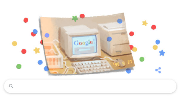 Google celebrated its 21st birthday with a special doodle Google celebrated its 21st birthday with a special doodle