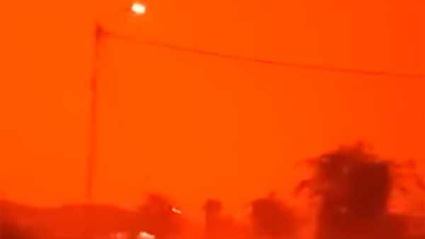 This is not mars, Indonesia sky looksred colour due to fire This is not mars, Indonesia sky looksred colour due to fire
