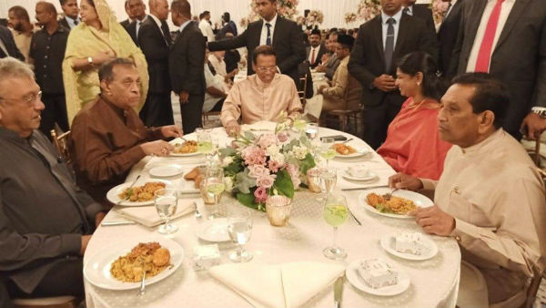 Kanimozhi meets Sirisena and Ranil Kanimozhi meets Sirisena and Ranil