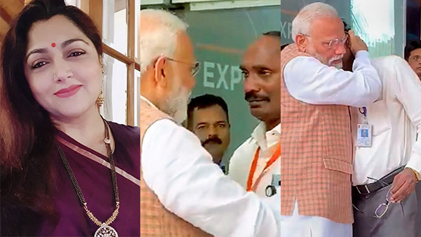There is nothing wrong with ISRO leader Shivans cry, says Kushboo sundar There is nothing wrong with ISRO leader Shivans cry, says Kushboo sundar
