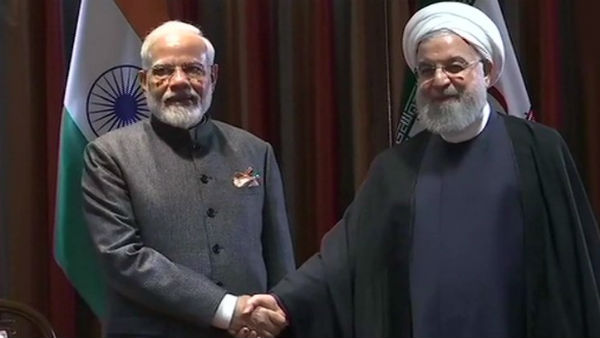 PM Modi meets Iranian President Rouhani on sidelines of UNGA PM Modi meets Iranian President Rouhani on sidelines of UNGA