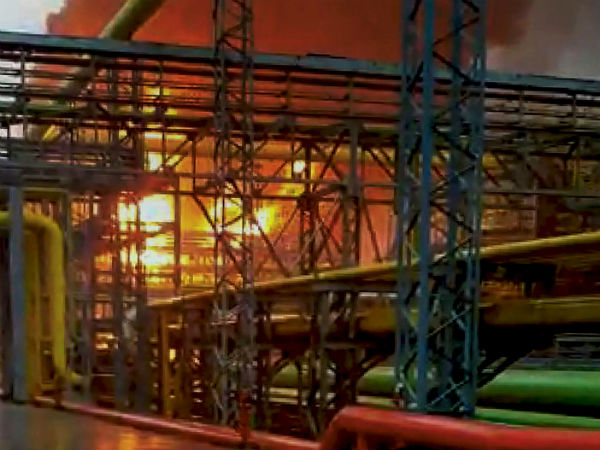 Fire accident in ONGC Navi Mumbai Fire accident in ONGC Navi Mumbai