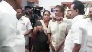 dmk president m,k.stalin to meet subhasree parents dmk president m,k.stalin to meet subhasree parents