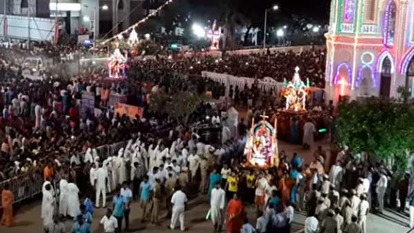 Velankanni car festival held on Saturday Velankanni car festival held on Saturday