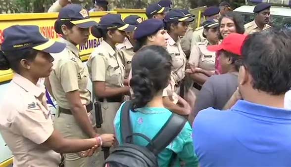 144 imposed in Mumbais Aarey colony, 38 protestors arrested 144 imposed in Mumbais Aarey colony, 38 protestors arrested