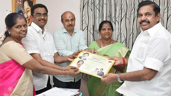 admk mla manonmani sivakumar avoid ops image in her family marriage invitation admk mla manonmani sivakumar avoid ops image in her family marriage invitation