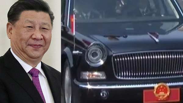 China president cars landed at Chennai airport China president cars landed at Chennai airport