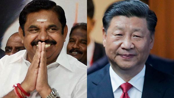 Edappadi Palanisamy wants grand welcome for Chinese President Xi Jinping Edappadi Palanisamy wants grand welcome for Chinese President Xi Jinping