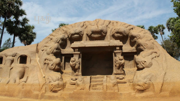 Pallava era Sculptures at Mamallapuram archaeologist T Satyamurthy Pallava era Sculptures at Mamallapuram archaeologist T Satyamurthy
