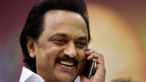 Stalin talking to vikravandi, nanguneri party executives on the phone Stalin talking to vikravandi, nanguneri party executives on the phone