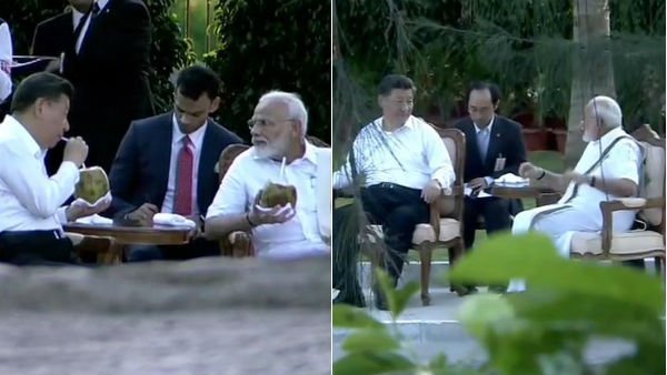 pm modi and xi jinpings casual talk pm modi and xi jinpings casual talk
