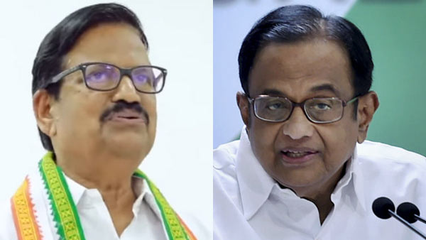former central minister P Chidambaram on the congress star speaker list former central minister P Chidambaram on the congress star speaker list