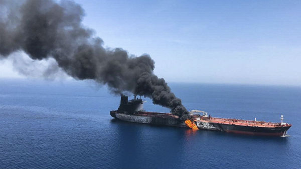 Explosion sets Iran oil tanker ablaze near Saudi Explosion sets Iran oil tanker ablaze near Saudi