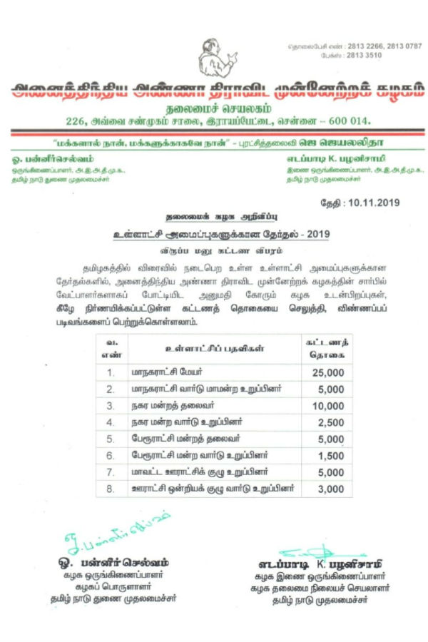 விருப்ப மனு