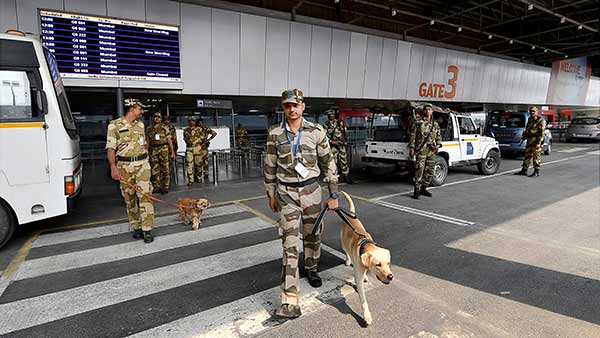 A suspicious bag spotted in Delhi Airport A suspicious bag spotted in Delhi Airport