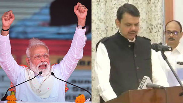 Prime Minister Narendra Modi congratulated Fadnavis and Pawar Prime Minister Narendra Modi congratulated Fadnavis and Pawar