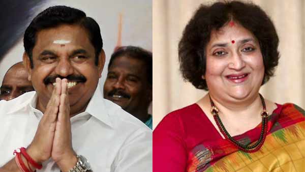 Latha RajiniKanth meets Chief Minister Edappadi Palanisamy at Chennai Latha RajiniKanth meets Chief Minister Edappadi Palanisamy at Chennai