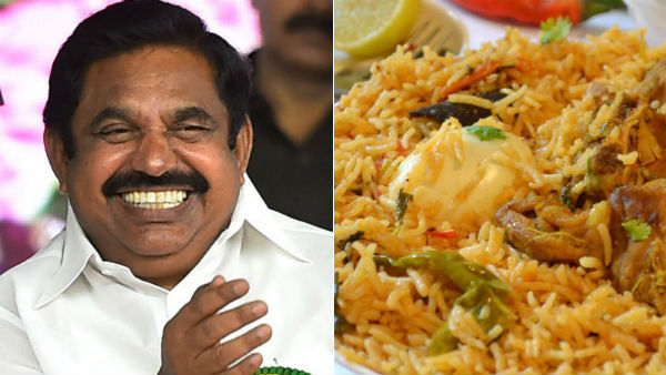 cm edapadi palanisamy praises ambur biriyani cm edapadi palanisamy praises ambur biriyani